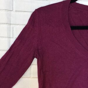 MODA International purple silk & cashmere sweater
